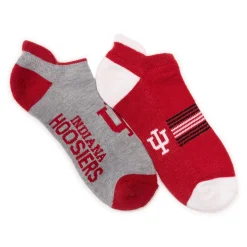 Indiana Hoosiers GameDay Unisex Lowcut Socks 2 Pair Pack