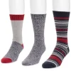 Men's 3 Pair Pack Microfiber Boot Socks