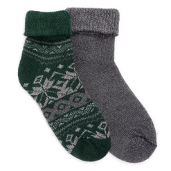 Men's 2 Pair Pack Short Heat Retainer Socks