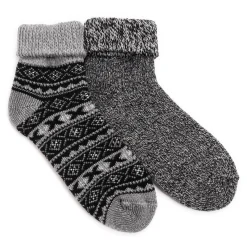 Men's 2 Pair Pack Short Heat Retainer Socks