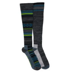 Men's 2 Pair Pack Tall Cotton Compression Socks