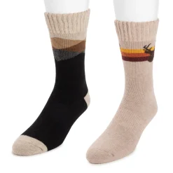 Men's 2 Pair Pack Wool Boot Socks