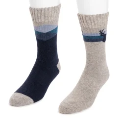 Men's 2 Pair Pack Wool Boot Socks