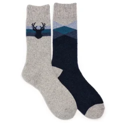 Men's 2 Pair Pack Wool Boot Socks