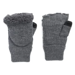 Men's Faux Fur Flip Mittens