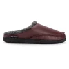 Men's Faux Leather Clog Slippers