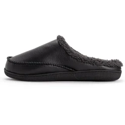 Men's Faux Leather Clog Slippers