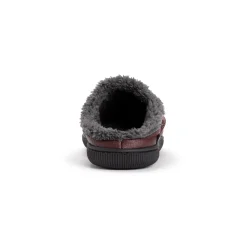 Men's Faux Leather Clog Slippers