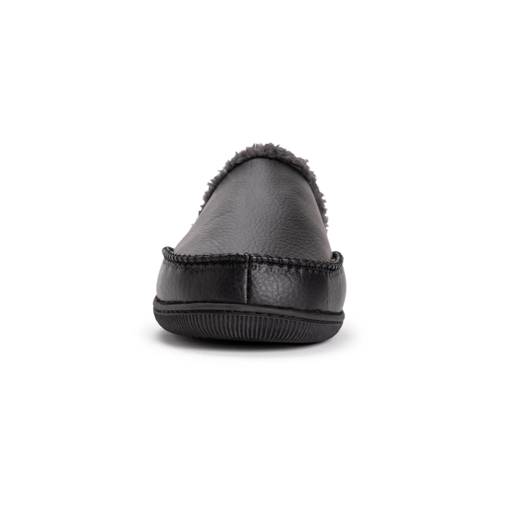 Men's Faux Leather Clog Slippers