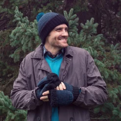 Men's Fingerless Flip Mittens
