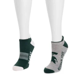 Michigan State Spartans GameDay Unisex Lowcut Socks 2 Pair Pack