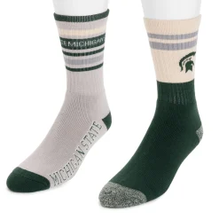Michigan State Spartans GameDay Unisex Crew Socks 2 Pack