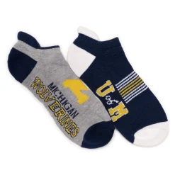 Michigan Wolverines GameDay Unisex Lowcut Socks 2 Pair Pack
