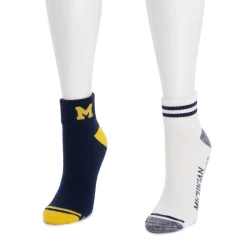Michigan Wolverines GameDay Unisex Mini Crew Socks 2 Pack