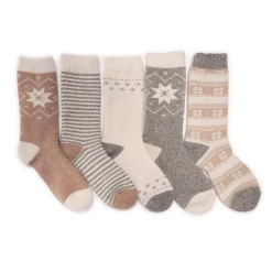 5 Pair Pack Wool Socks