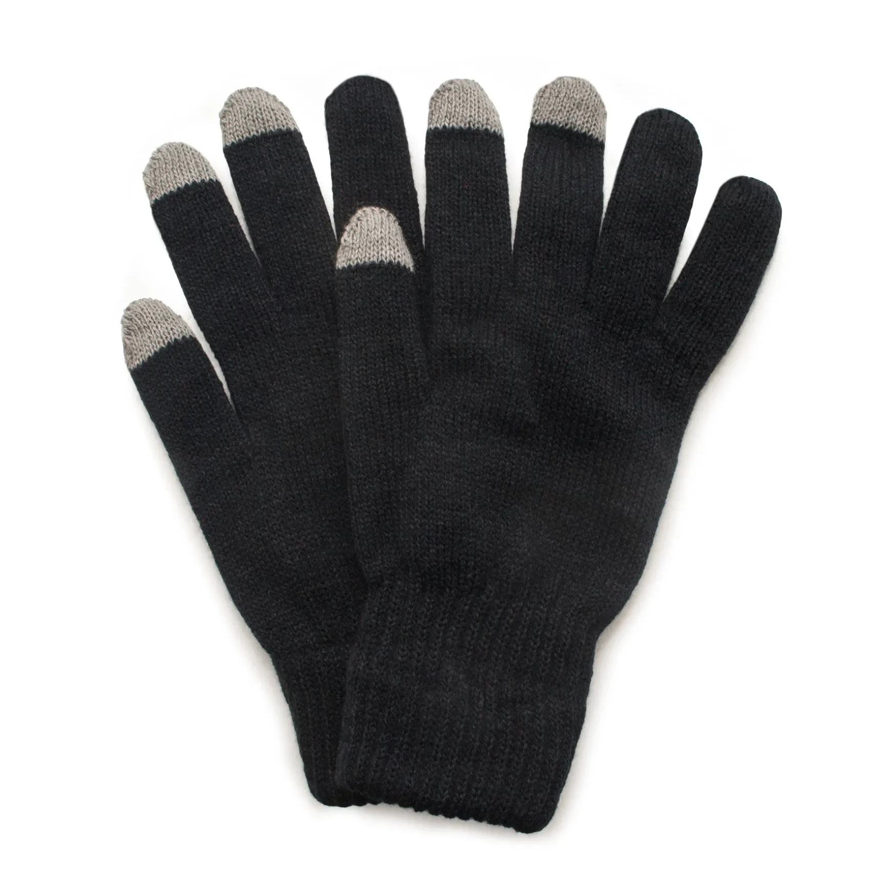 QuietWear 2 Layer Knit Glove with Texting Fingers