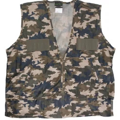 QuietWear Camo Hunting Vest with Game Bag