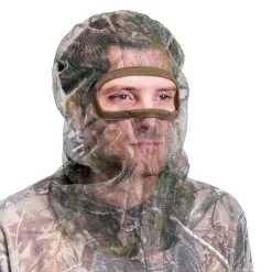 QuietWear Men's Full Cover Form Fit Mesh Facemask