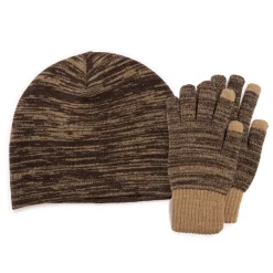 Quietwear Men's Heat Retainer Beanie and Glove Set