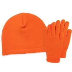 Quietwear Men's Heat Retainer Beanie and Glove Set