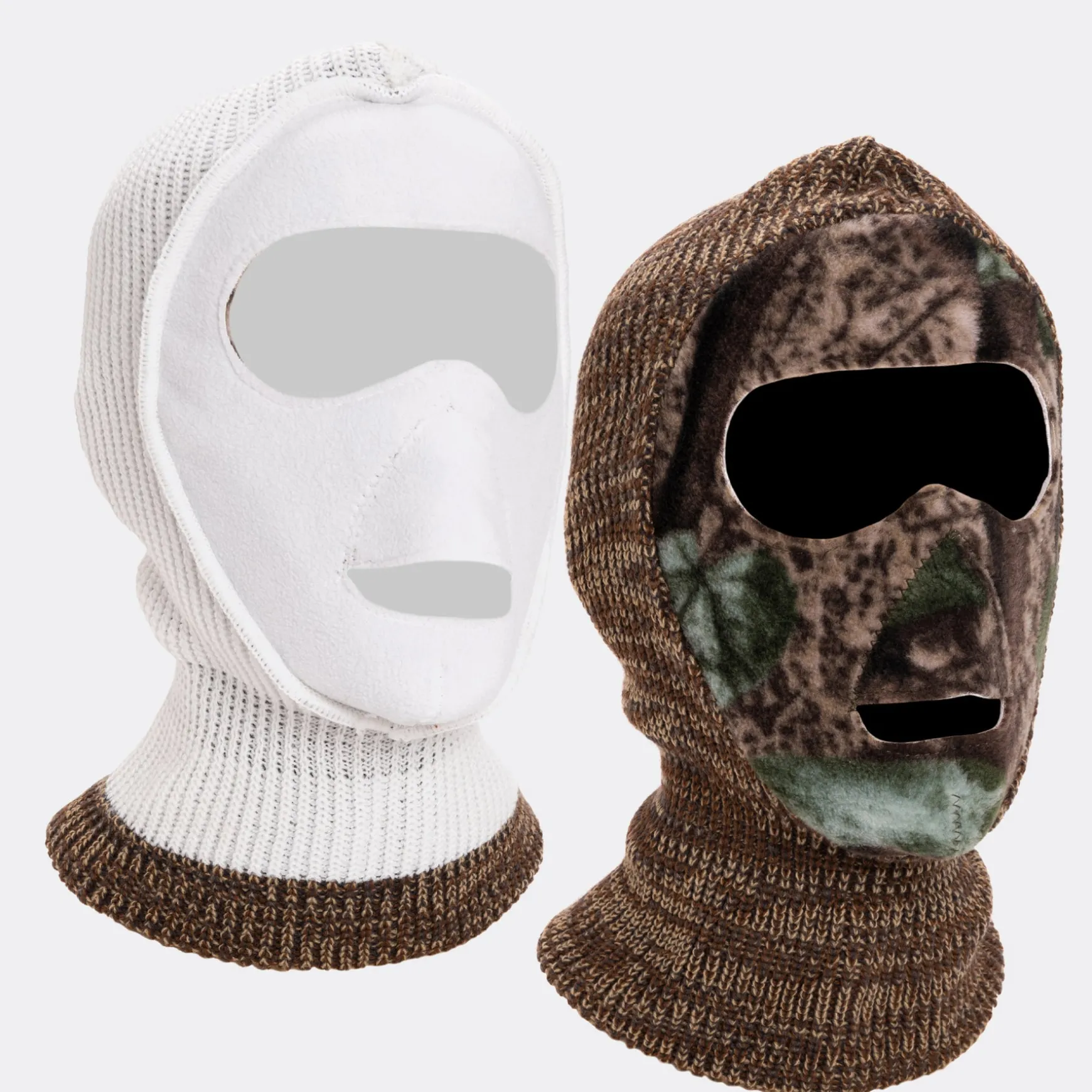 QuietWear Men's 2-Hole Reversible Face Mask