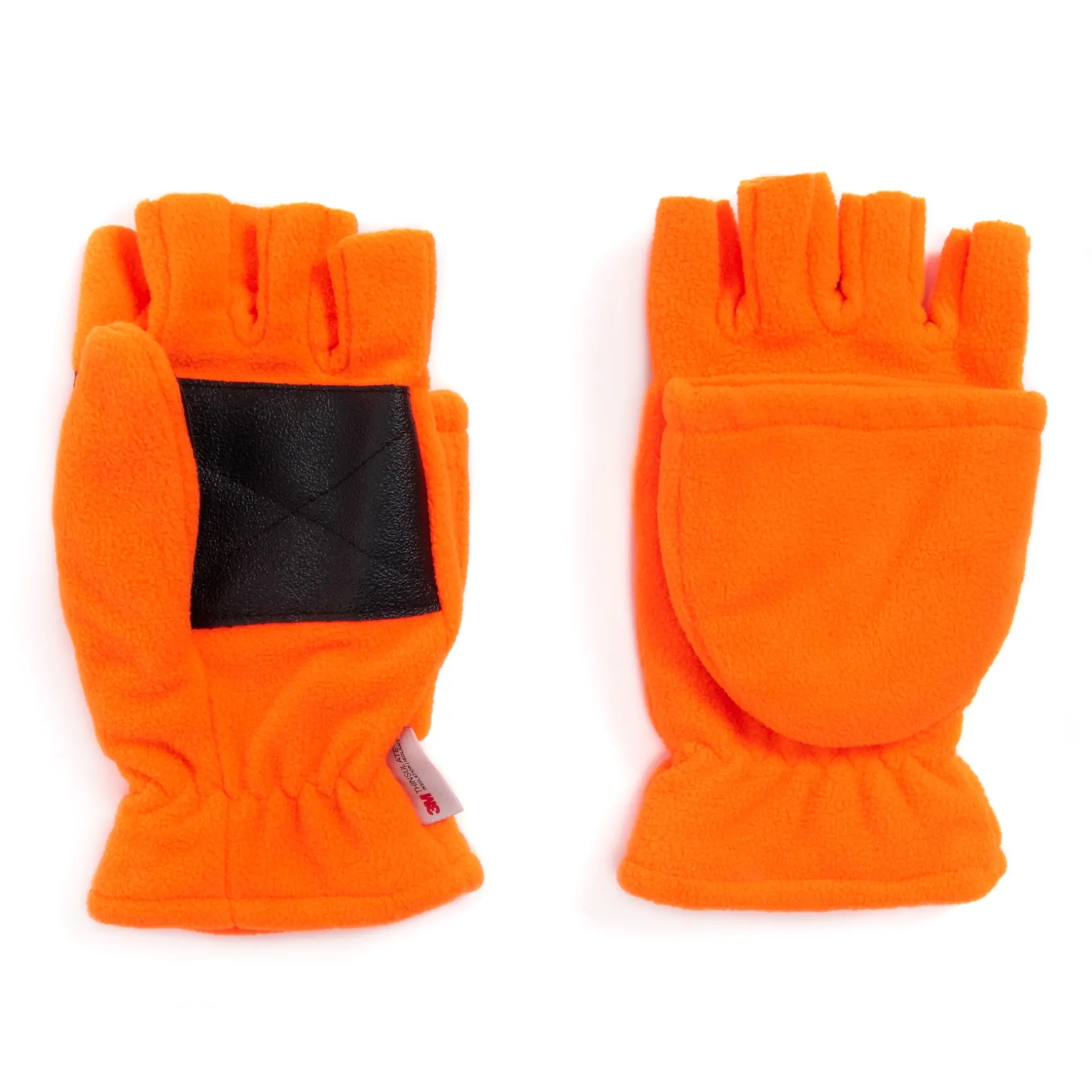 QuietWear Men's Waterproof Fleece Flip Mittens