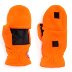 QuietWear Men's Waterproof Fleece Flip Mittens