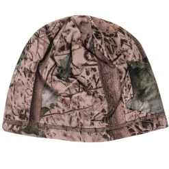 QuietWear Reversible Fleece Beanie - Camo and Blaze Orange