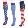 Unisex 3 Pack Nylon Compression Knee-High Socks