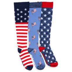 Unisex 3 Pack Nylon Compression Knee-High Socks