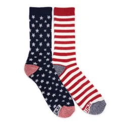 Unisex 2 Pack Unisex Crew Socks
