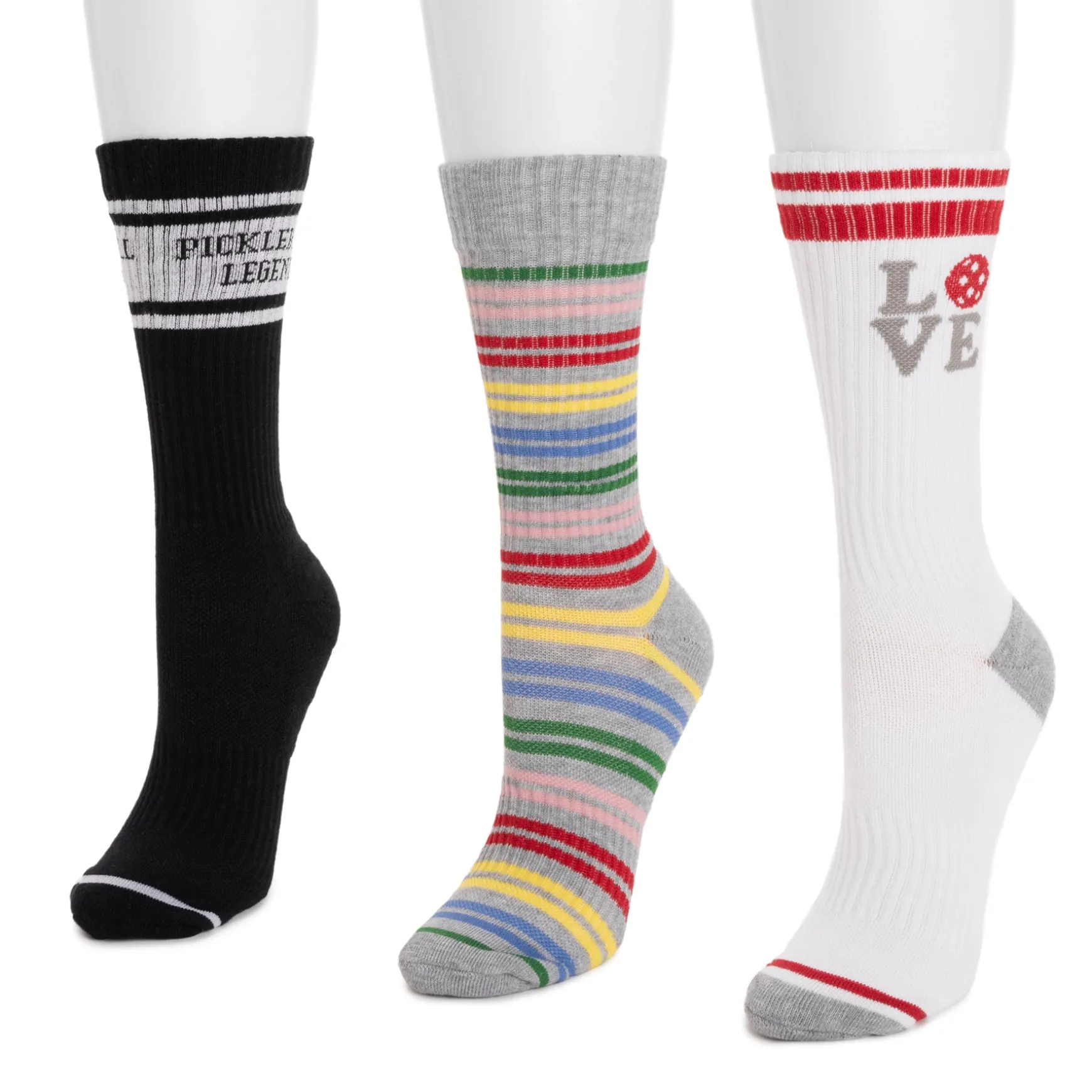 Women's 3 Pack Cotton Compression Crew Socks