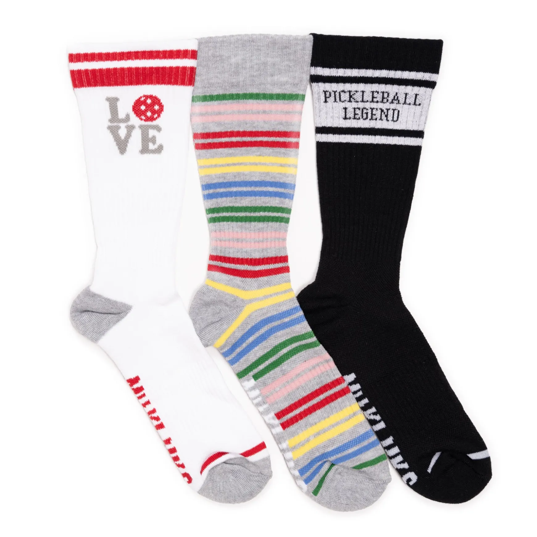 Women's 3 Pack Cotton Compression Crew Socks