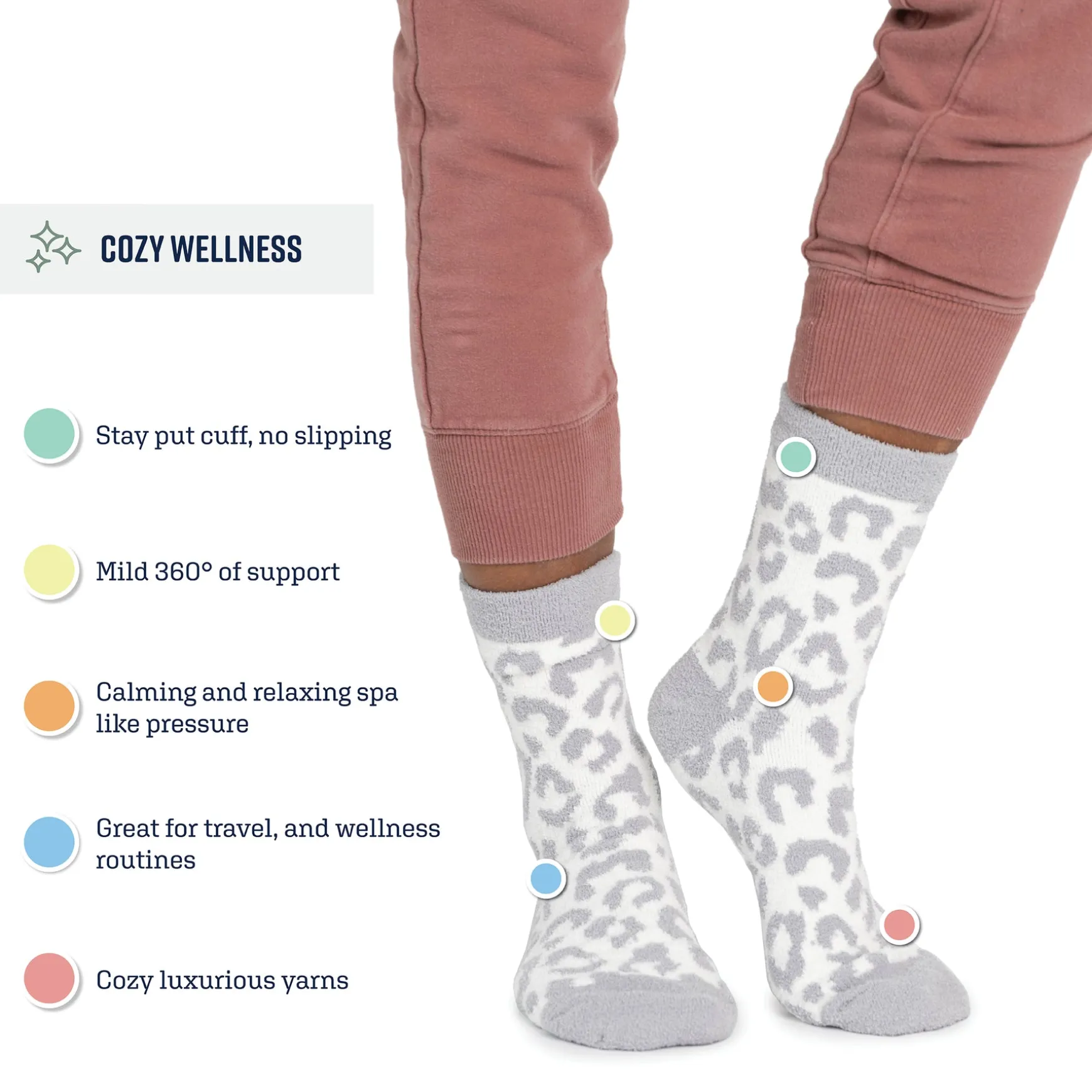 Women's 3 Pack Cozy Compression Crew Socks