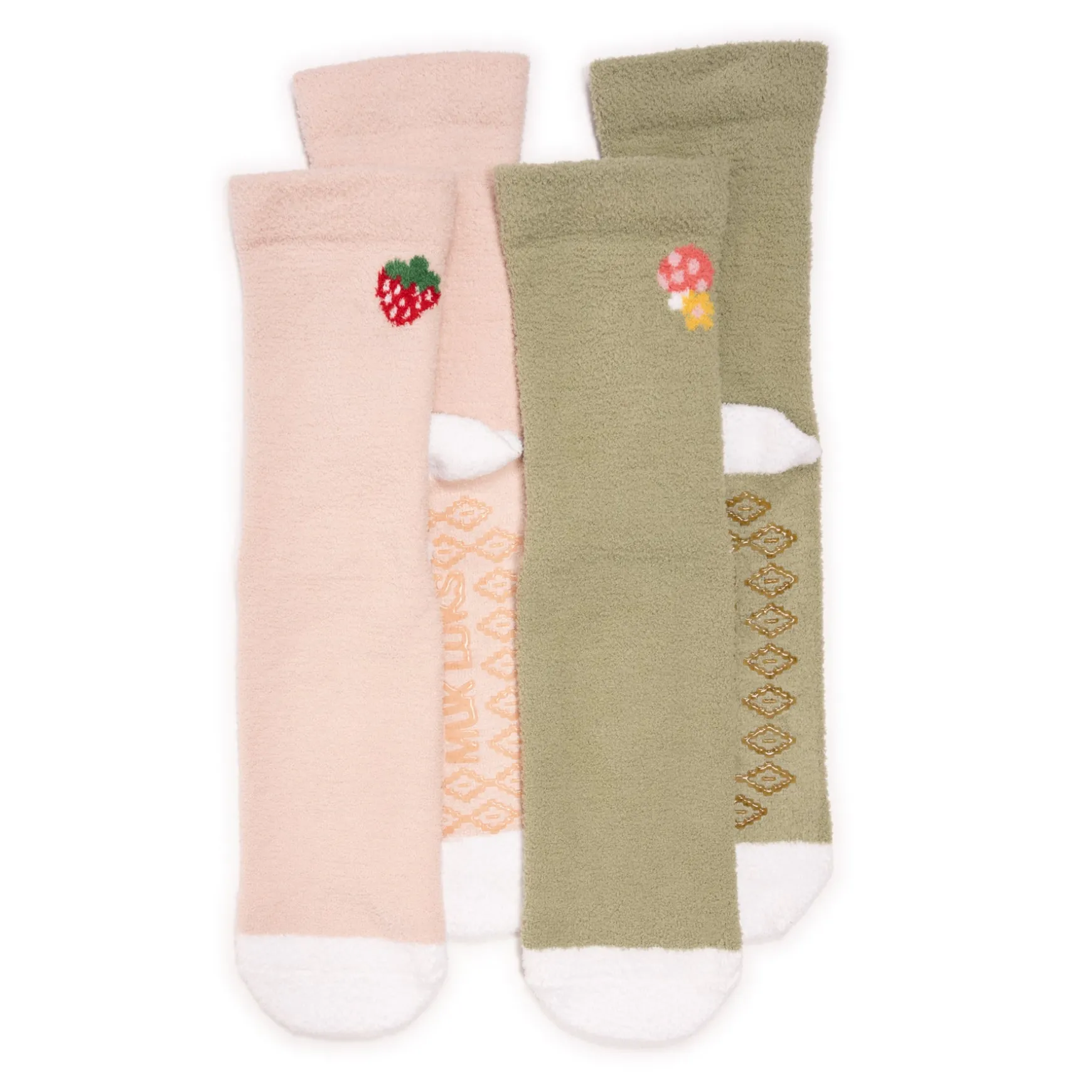Women's 2 Pack Cozy Crew Compression with Gripper