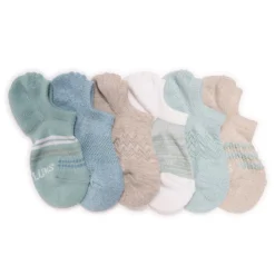 Women's 6 Pack Dream Step by Muk Luks No Show Socks