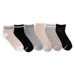 Women's 6 Pack Dream Step by Muk Luks Mini Crew Socks