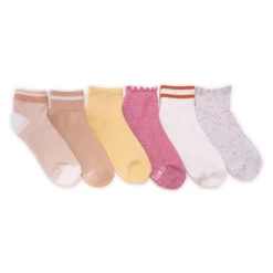Women's 6 Pack Dream Step by Muk Luks Mini Crew Socks