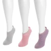 Women's 3 Pack Low Cut Cozy Socks With Grippers