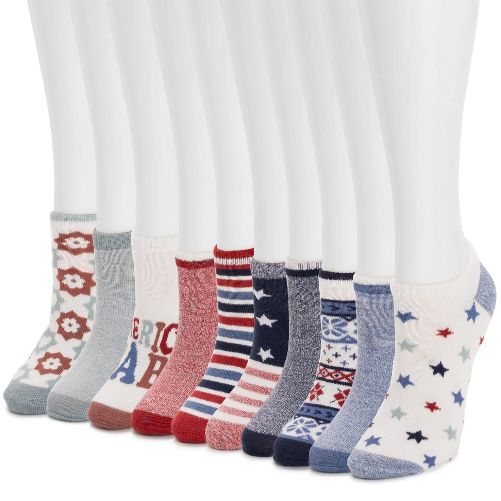 Women's 10 Pack Low Cut Socks