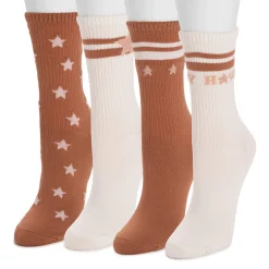 Women's 4 Pack Poly Howdy Crew Socks