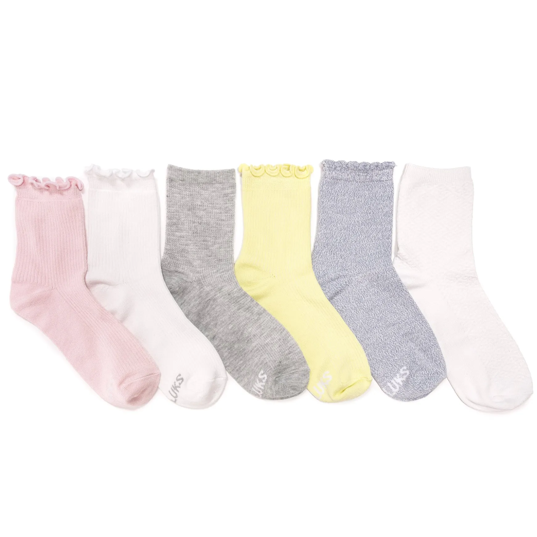 Women's 6 Pack Whisper Soft Crew Socks