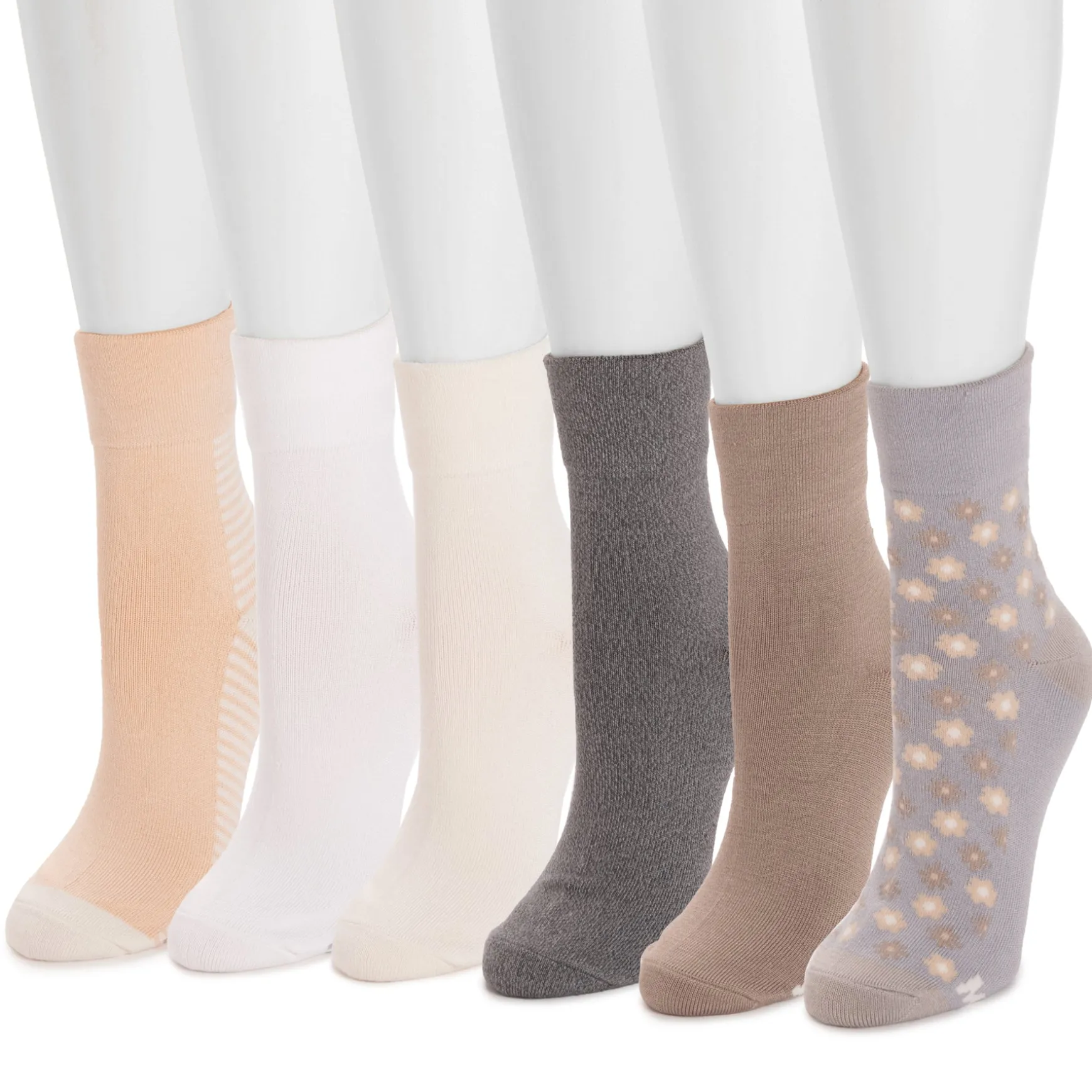 Women's 6 Pack Whisper Soft Crew Socks