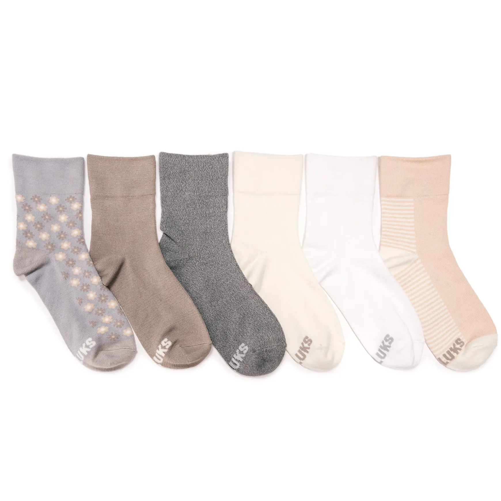 Women's 6 Pack Whisper Soft Crew Socks