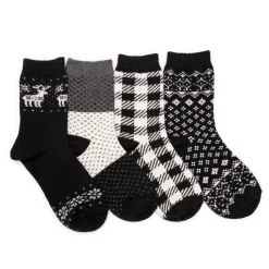 Women's 4 Pair Pack Holiday Boot Socks