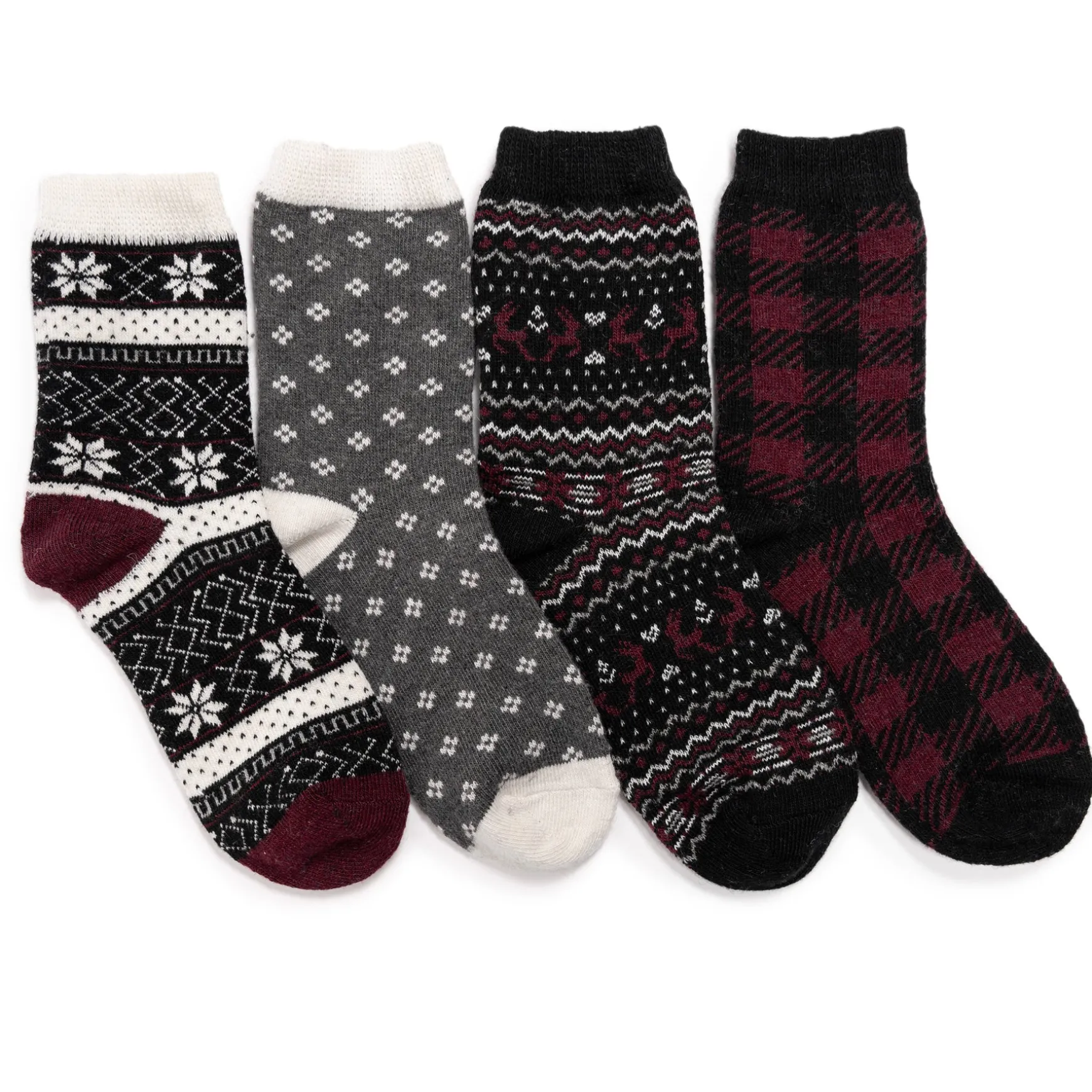 Women's 4 Pair Pack Holiday Boot Socks
