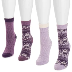 Women's 4 Pair Pack Holiday Boot Socks