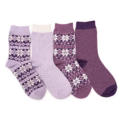 Women's 4 Pair Pack Holiday Boot Socks