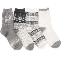 Women's 4 Pair Pack Holiday Boot Socks