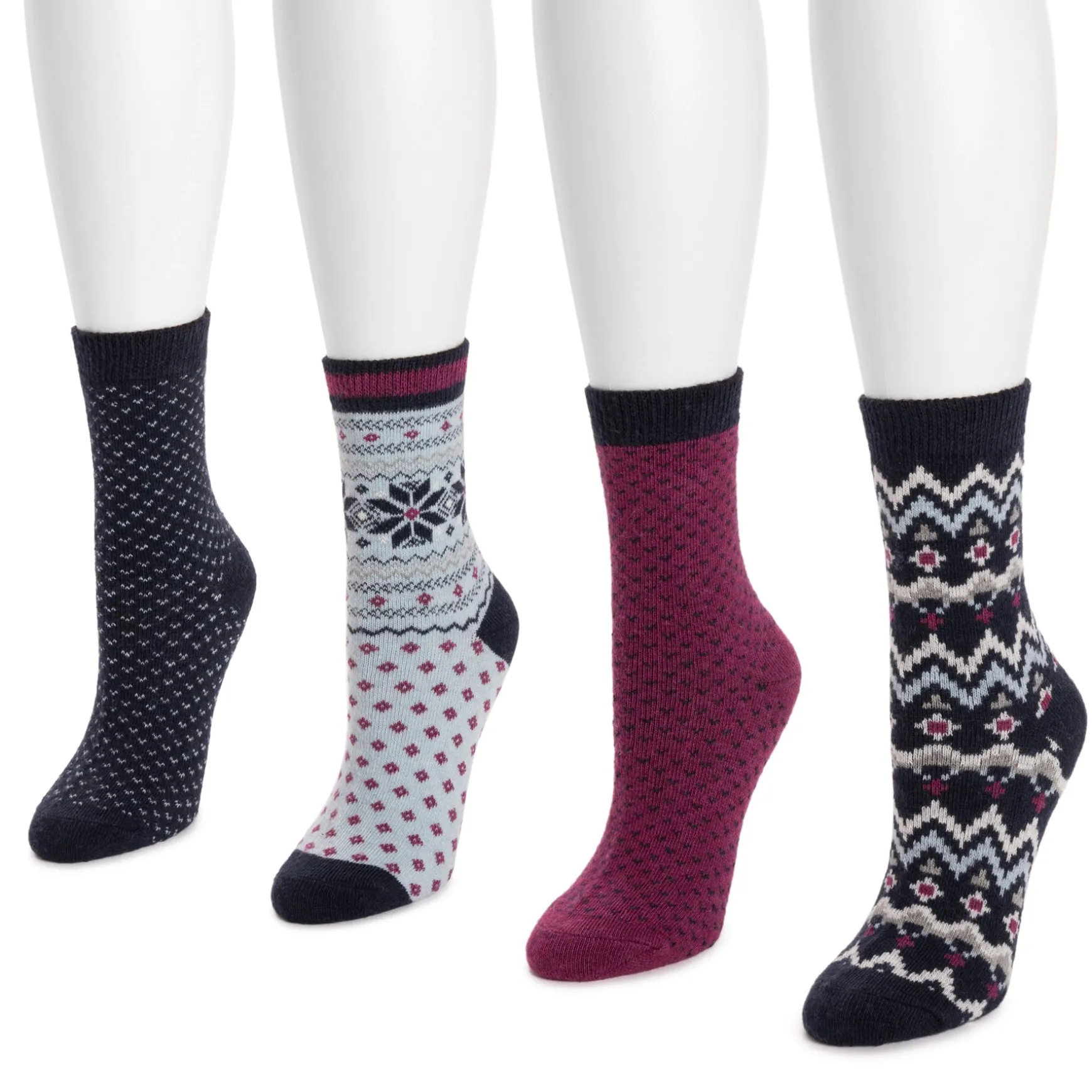 Women's 4 Pair Pack Holiday Boot Socks
